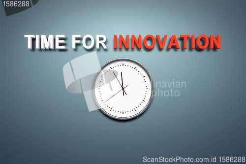 Image of Time for innovation at the wall
