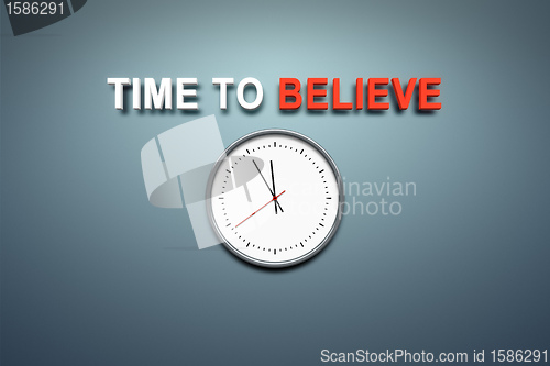 Image of Time to believe at the wall