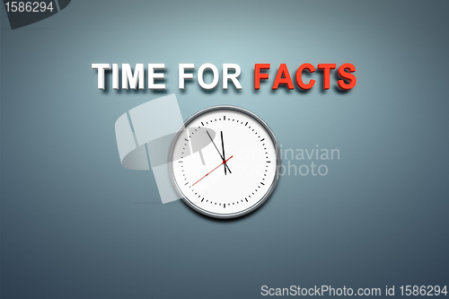 Image of Time for facts at the wall
