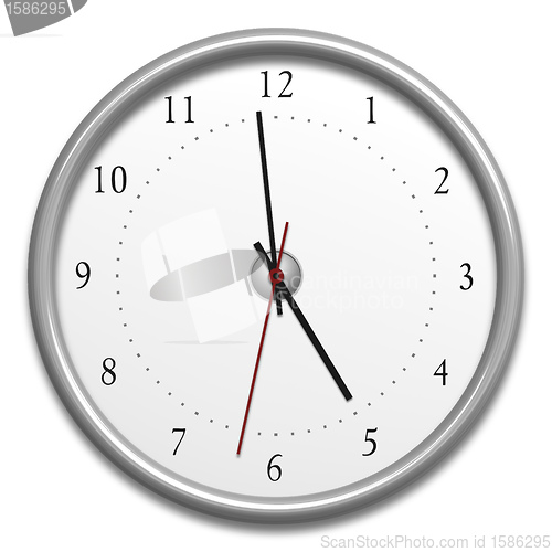 Image of clock isolated