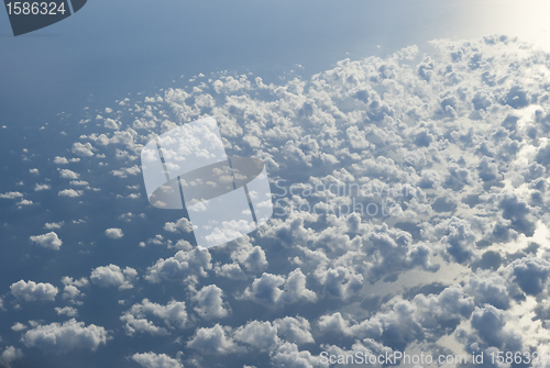 Image of Clouds, view from airplane