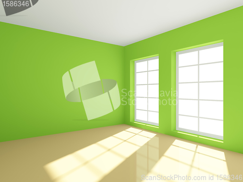 Image of Green Empty Room