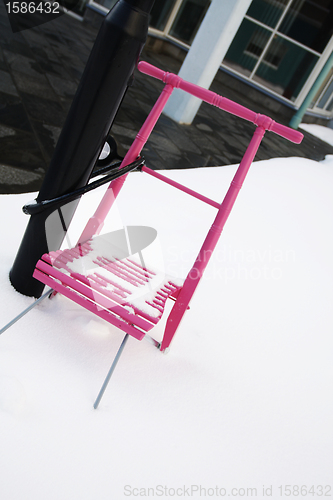 Image of Pink Chair Sled