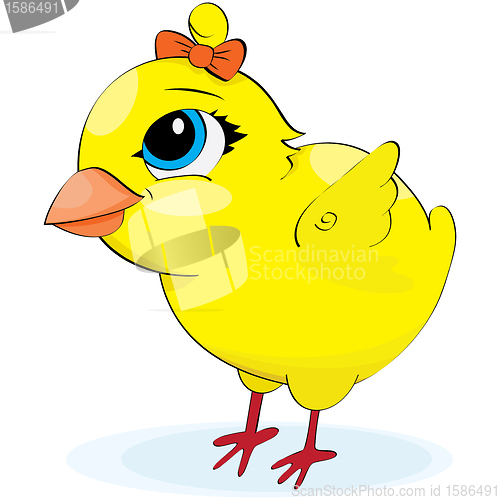 Image of Cartoon chicken. illustration
