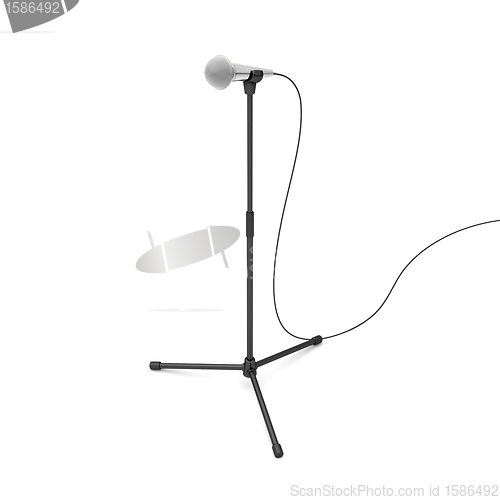 Image of Microphone on a stand