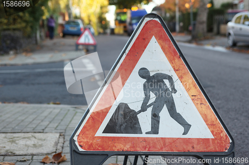 Image of Men at Work Roadsign