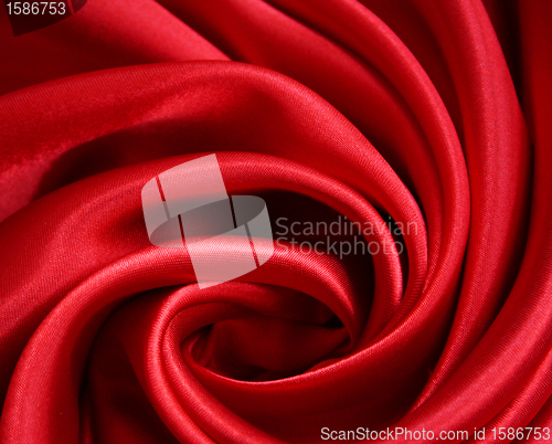 Image of Smooth Red Silk as background 