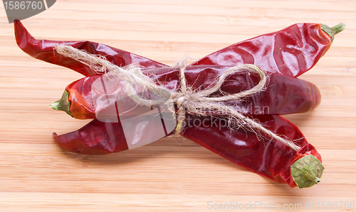 Image of Colorful red peppers