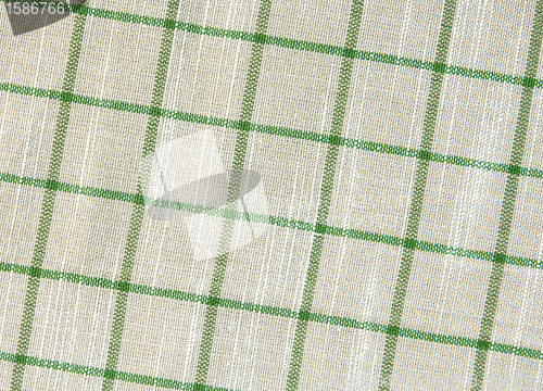 Image of White linen fabric as background 