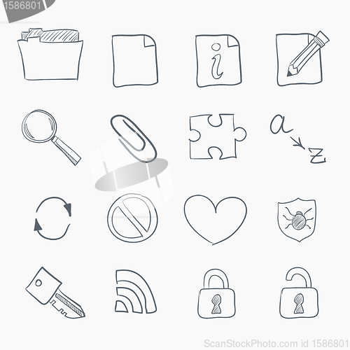 Image of Sketch Icon Set