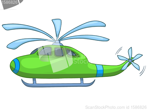 Image of Cartoon Helicopter