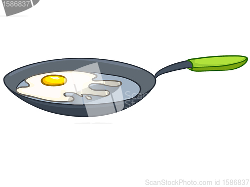 Image of Cartoon Home Kitchen Pan