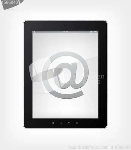 Image of Email Concept. Tablet PC