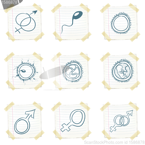 Image of Sticker Icon Set