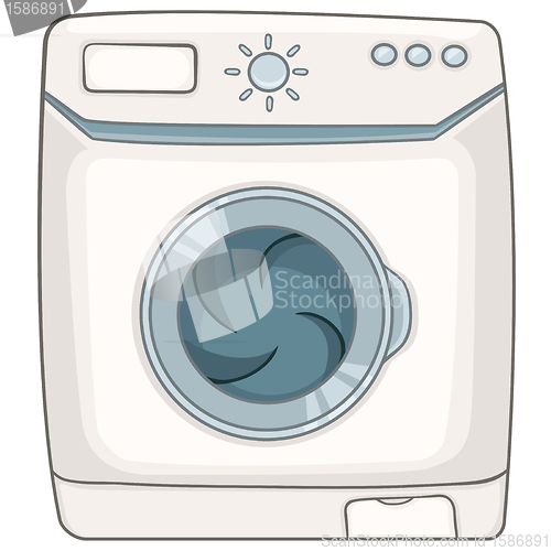 Image of Cartoon Appliences Washing Machine