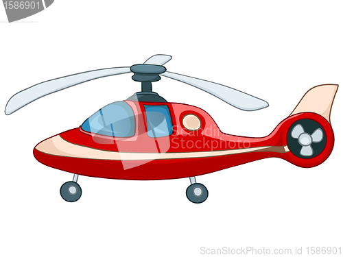 Image of Cartoon Helicopter