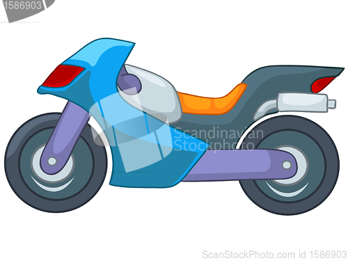 Image of Cartoon Motorcycle