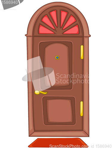 Image of Cartoon Home Door