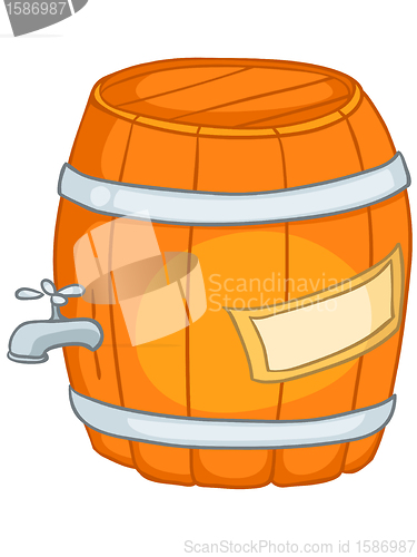 Image of Cartoon Home Kitchen Barrel