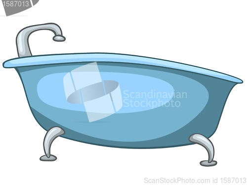 Image of Cartoon Home Washroom Tub