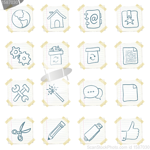Image of Sticker Icon Set