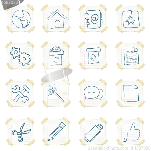 Image of Sticker Icon Set