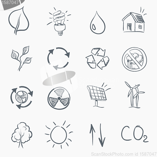 Image of Eco Skerch Icon Set