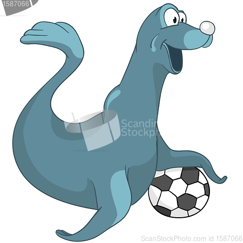Image of Cartoon Character Seal