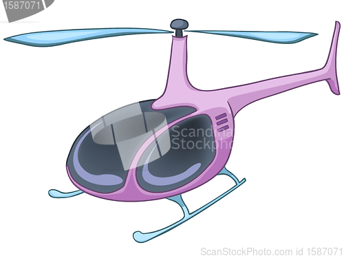 Image of Cartoon Helicopter