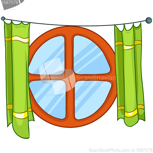 Image of Cartoon Home Window
