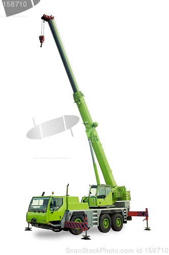 Image of Isolated mobile crane
