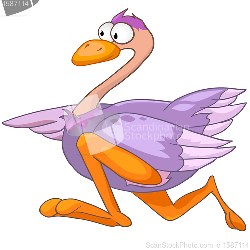 Image of Cartoon Character Ostrich