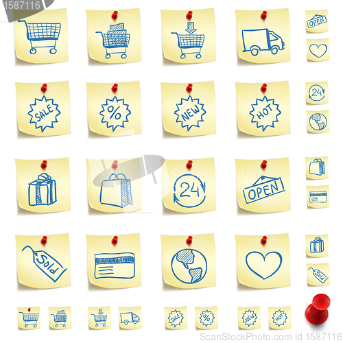 Image of Sticker Icon Set