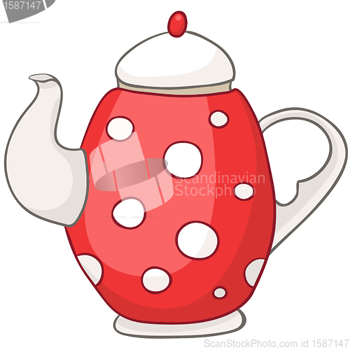Image of Cartoon Home Kitchen Kettle