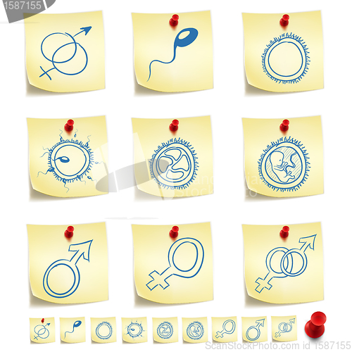 Image of Sticker Icon Set