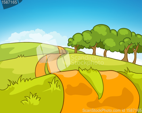 Image of Cartoon Nature Landscape