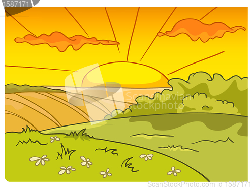 Image of Cartoon Nature Landscape