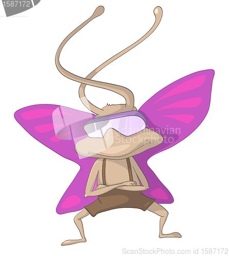 Image of Cartoon Character Artful Pilot Butterfly