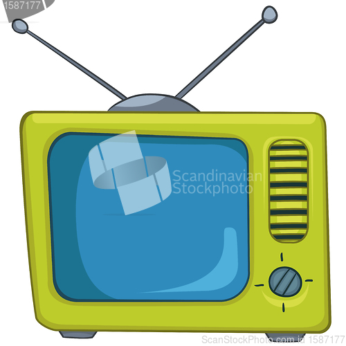 Image of Cartoon Appliences Old TV