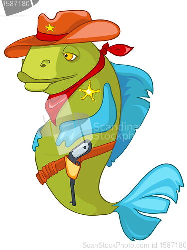 Image of Cartoon Character Fish Sheriff