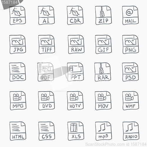 Image of Sketch Icon Set