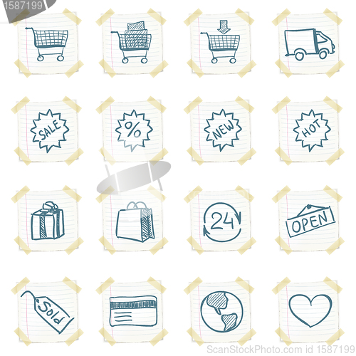 Image of Sticker Icon Set