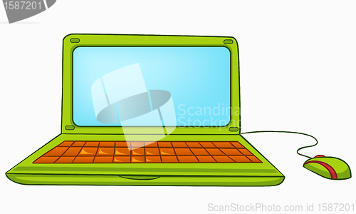 Image of Cartoon Appliences Laptop