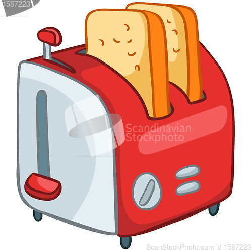 Image of Cartoon Home Kitchen Toaster