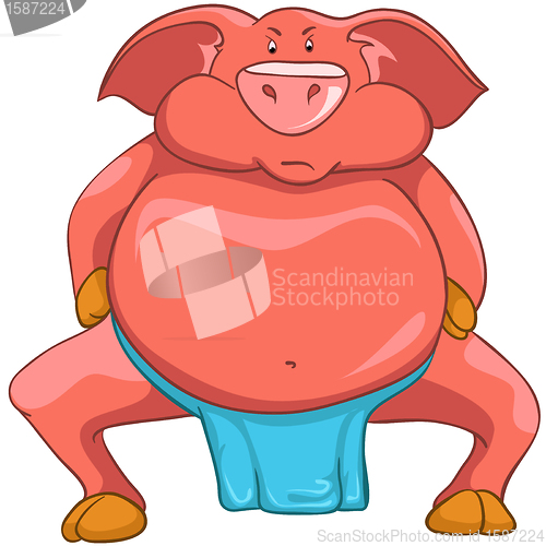 Image of Cartoon Character Pig