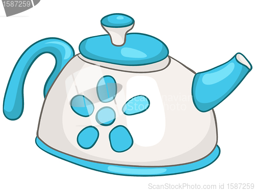 Image of Cartoon Home Kitchen Kettle