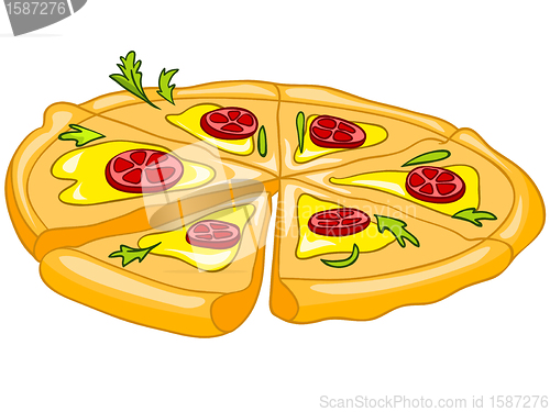 Image of Cartoon Food Pizza