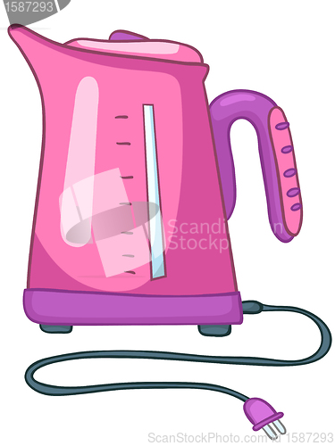 Image of Cartoon Home Kitchen Kettle