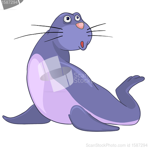 Image of Cartoon Character Seal