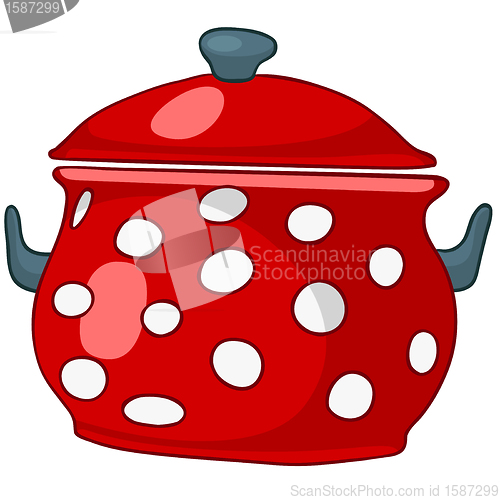 Image of Cartoon Home Kitchen Pot